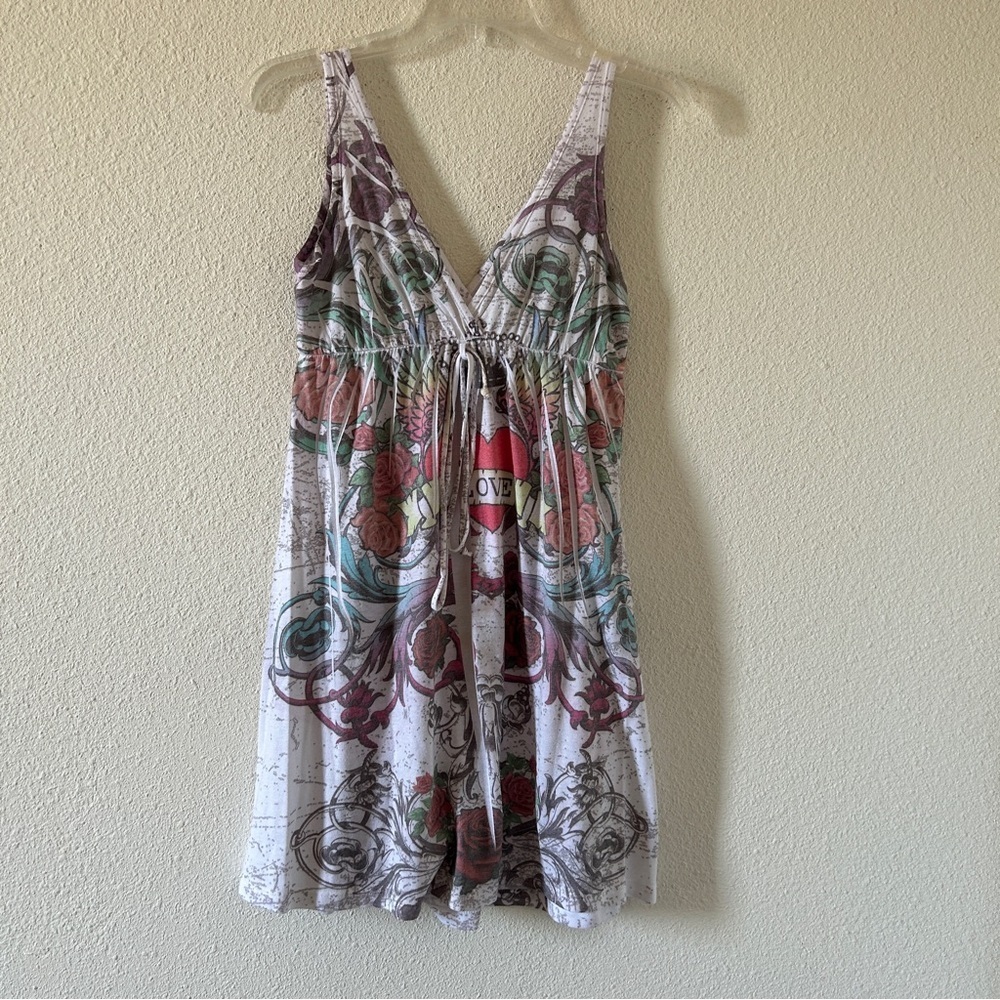 Tunic Dress Cover up Swim Women’s Fits Best sz Small Summer Vacation Beach Pool